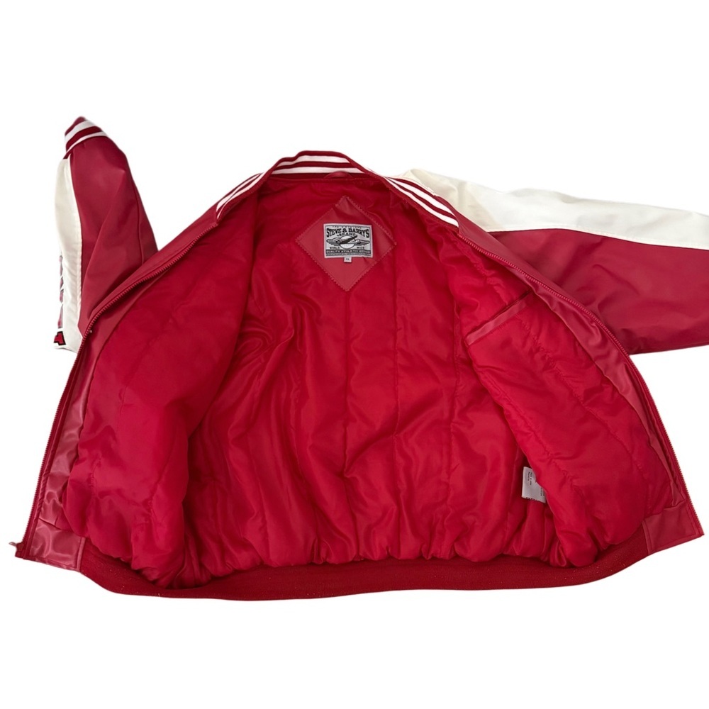 Vintage Steve & Barry's Indiana University Embroidered Leather Varsity Jacket - Picture 7 of 12